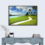 Tropical Coastal Pathway Wall Art