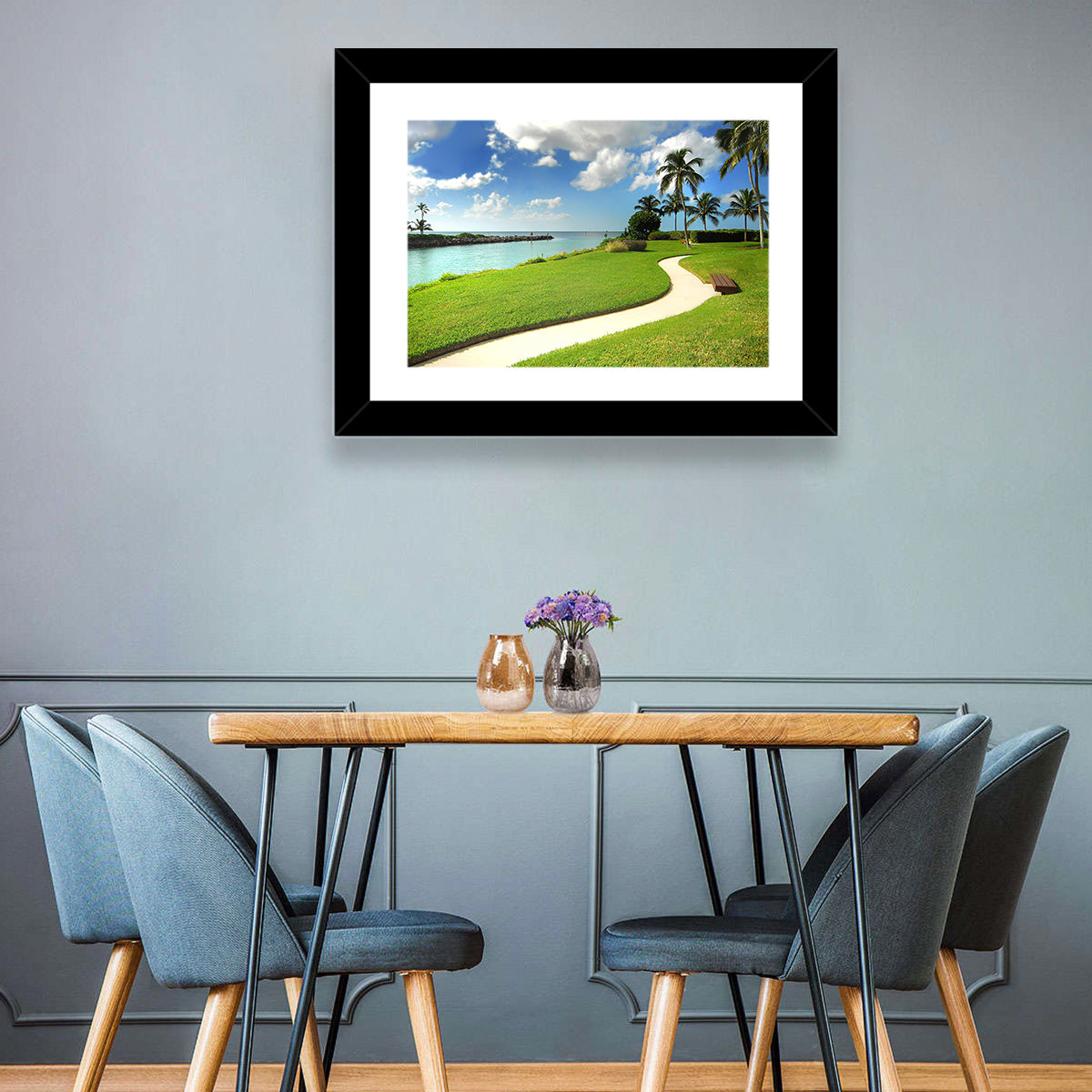 Tropical Coastal Pathway Wall Art