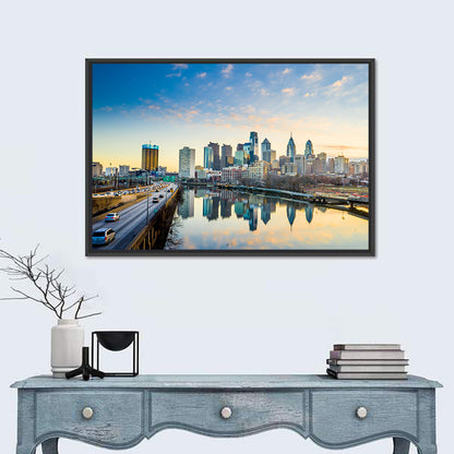 Philadelphia Skyline at Dusk Wall Art