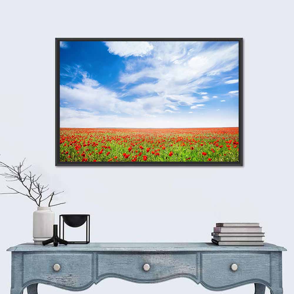 Red Poppy Field Wall Art