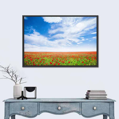 Red Poppy Field Wall Art