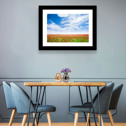 Red Poppy Field Wall Art