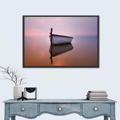 Pastel Boat Reflection Wall Art