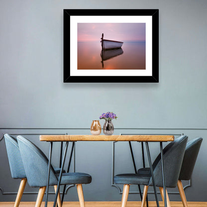 Pastel Boat Reflection Wall Art