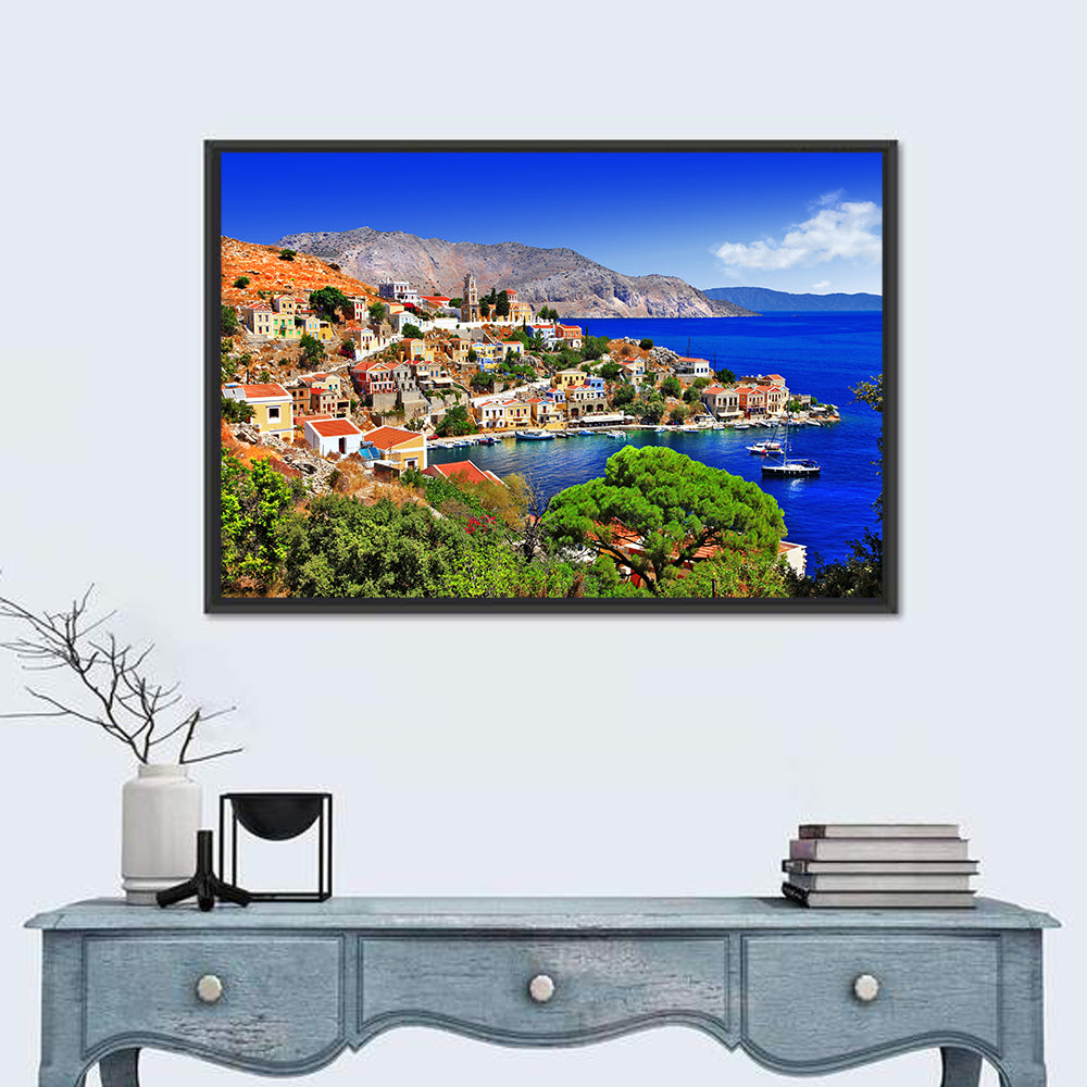 Symi Harbor, Greece Wall Art