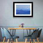 Misty Blue Mountain Valley Wall Art