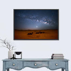 Sahara Night Sky with Camels Wall Art