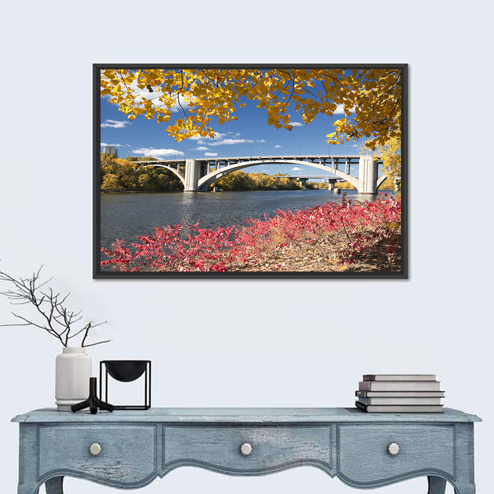 Ford Parkway Bridge, Minneapolis Wall Art in a room, landscape