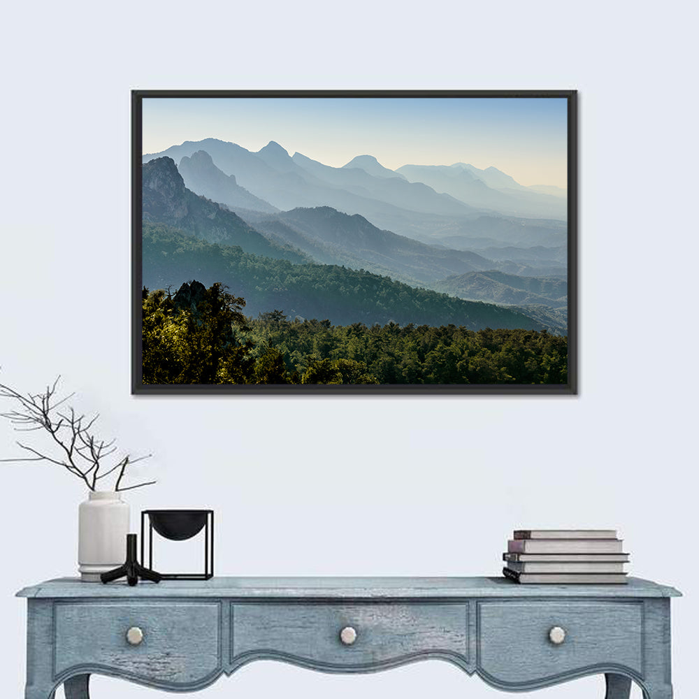 Misty Mountain Ridges Wall Art