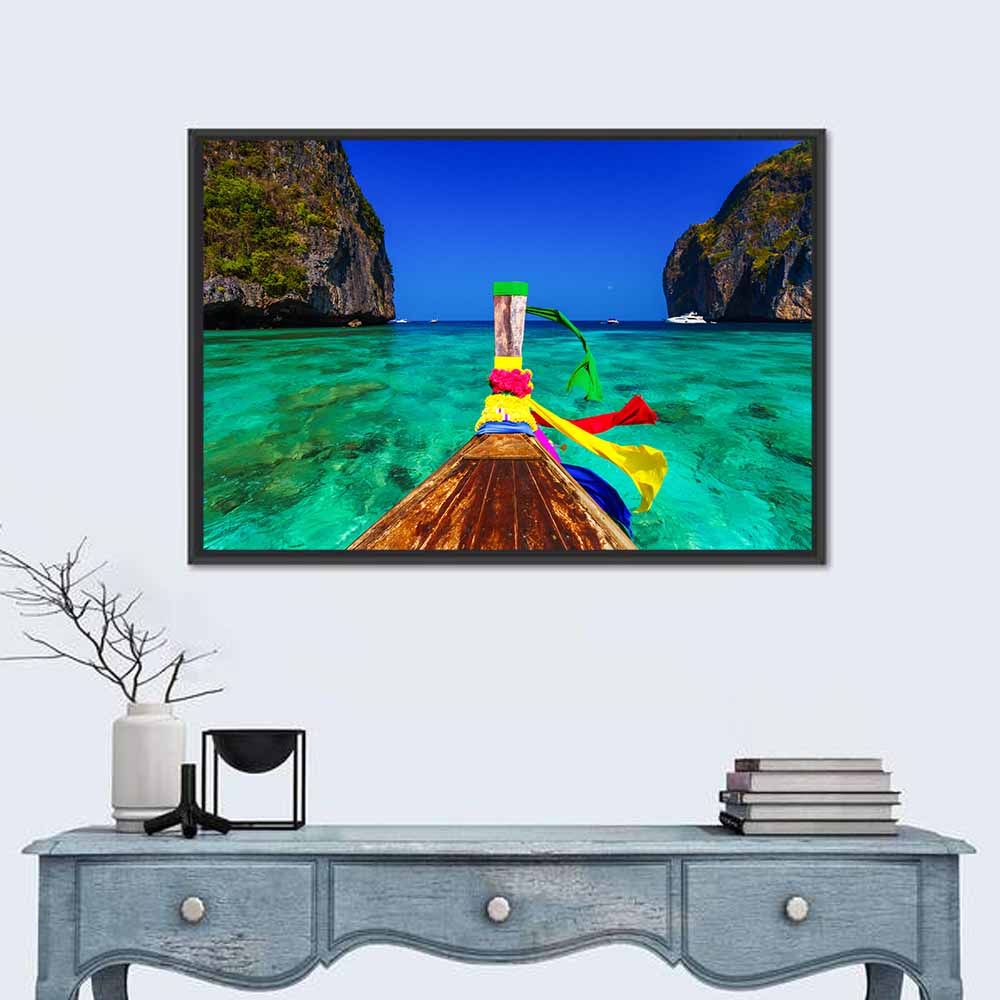 Maya Bay Long-tail Boat Wall Art