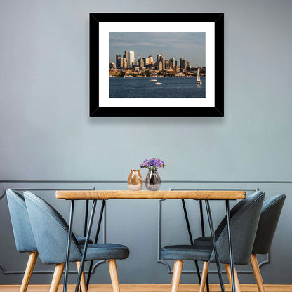 Seattle Skyline at Golden Hour Wall Art