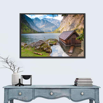 Obersee Boathouse at Königssee Wall Art