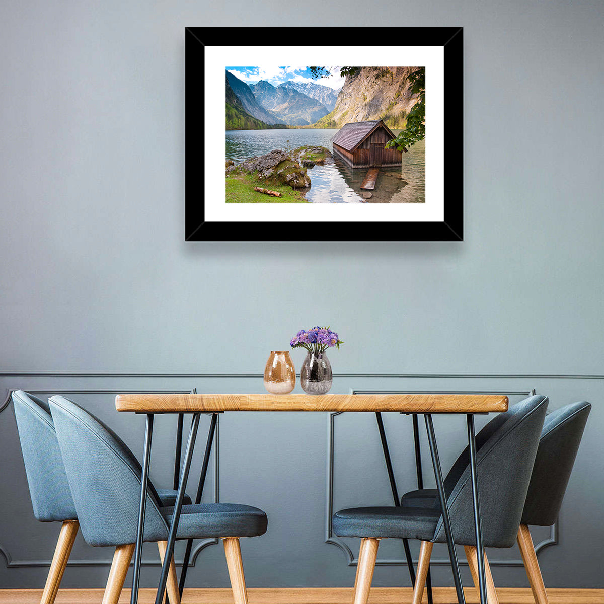 Obersee Boathouse at Königssee Wall Art