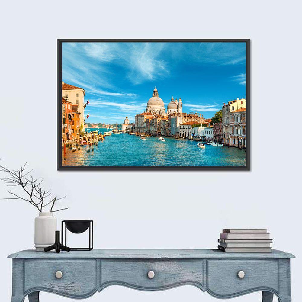 Venice Grand Canal and Santa Maria Della Salute Wall Art in a room, landscape