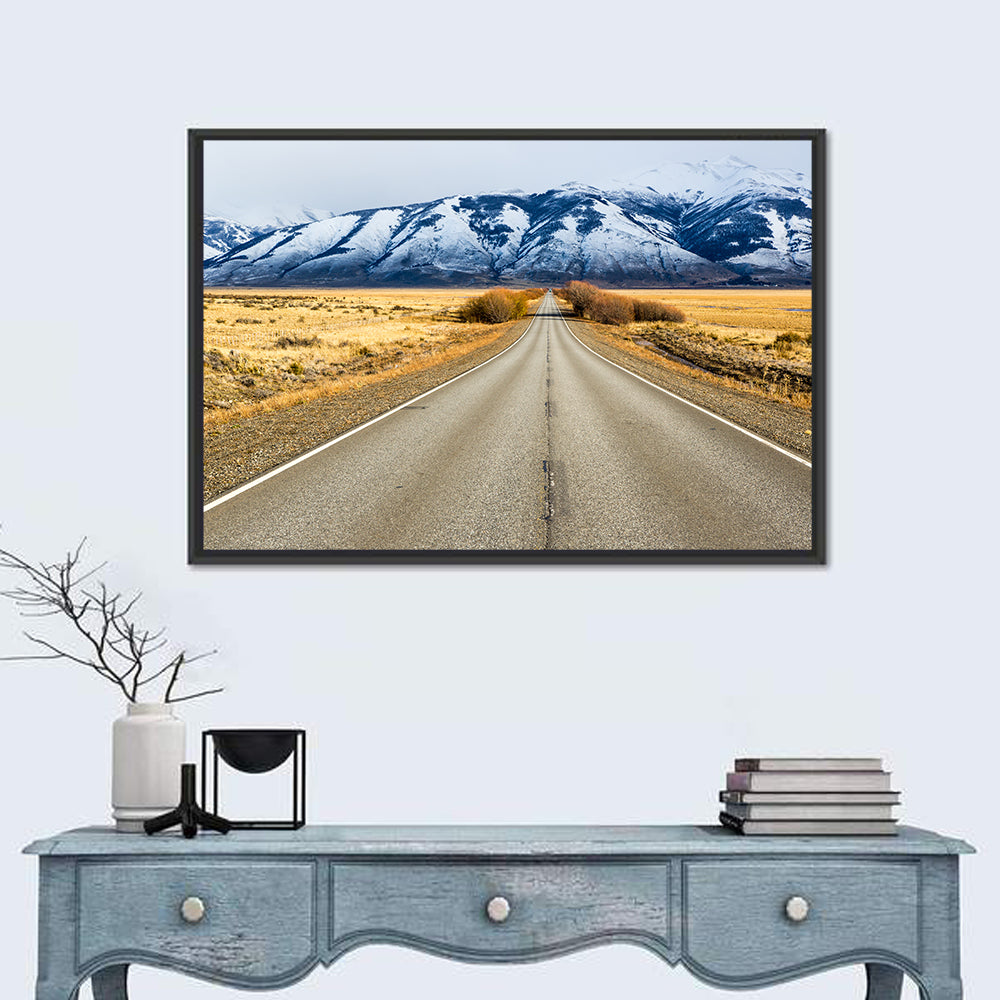 El Calafate Road with Snow Peaks Wall Art