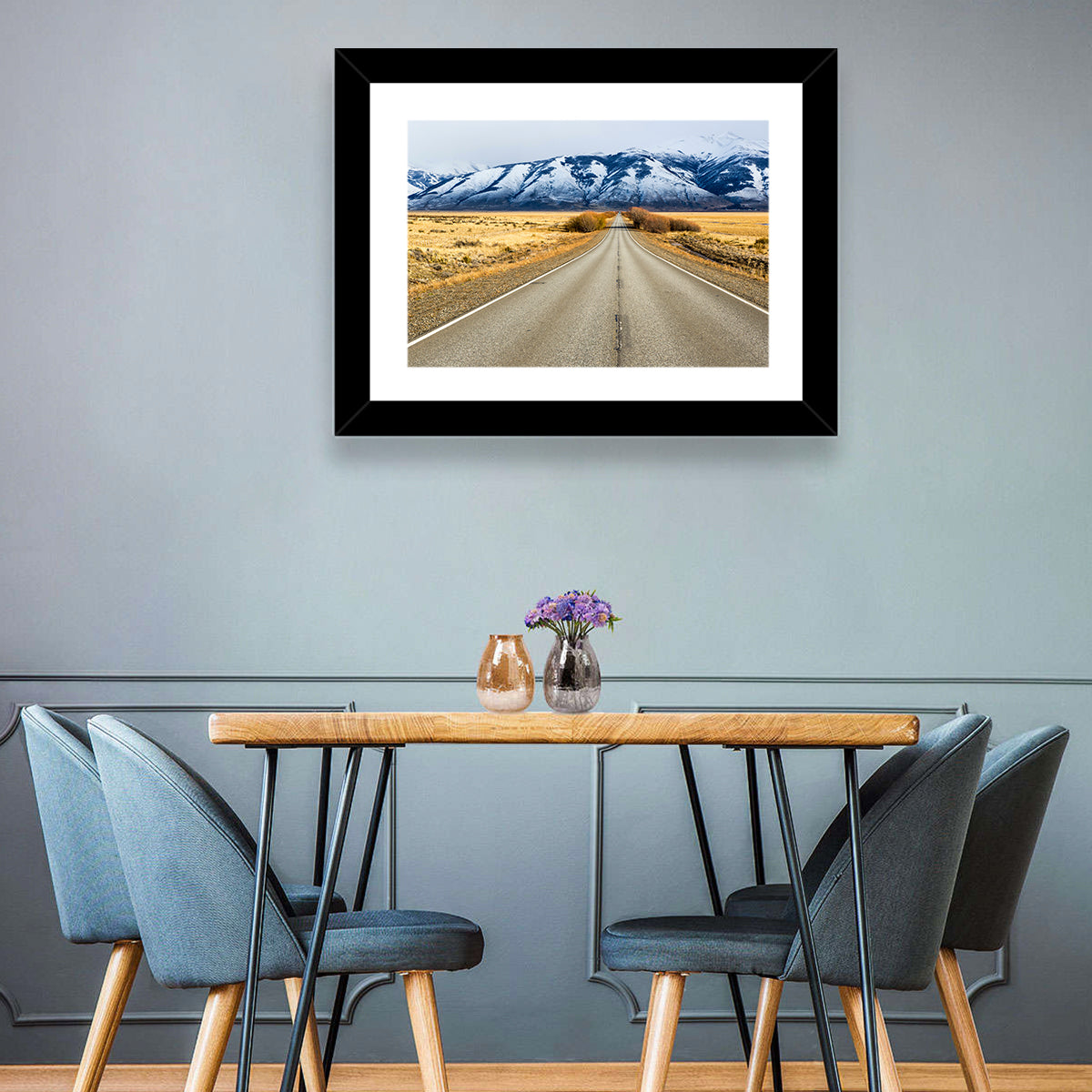 El Calafate Road with Snow Peaks Wall Art