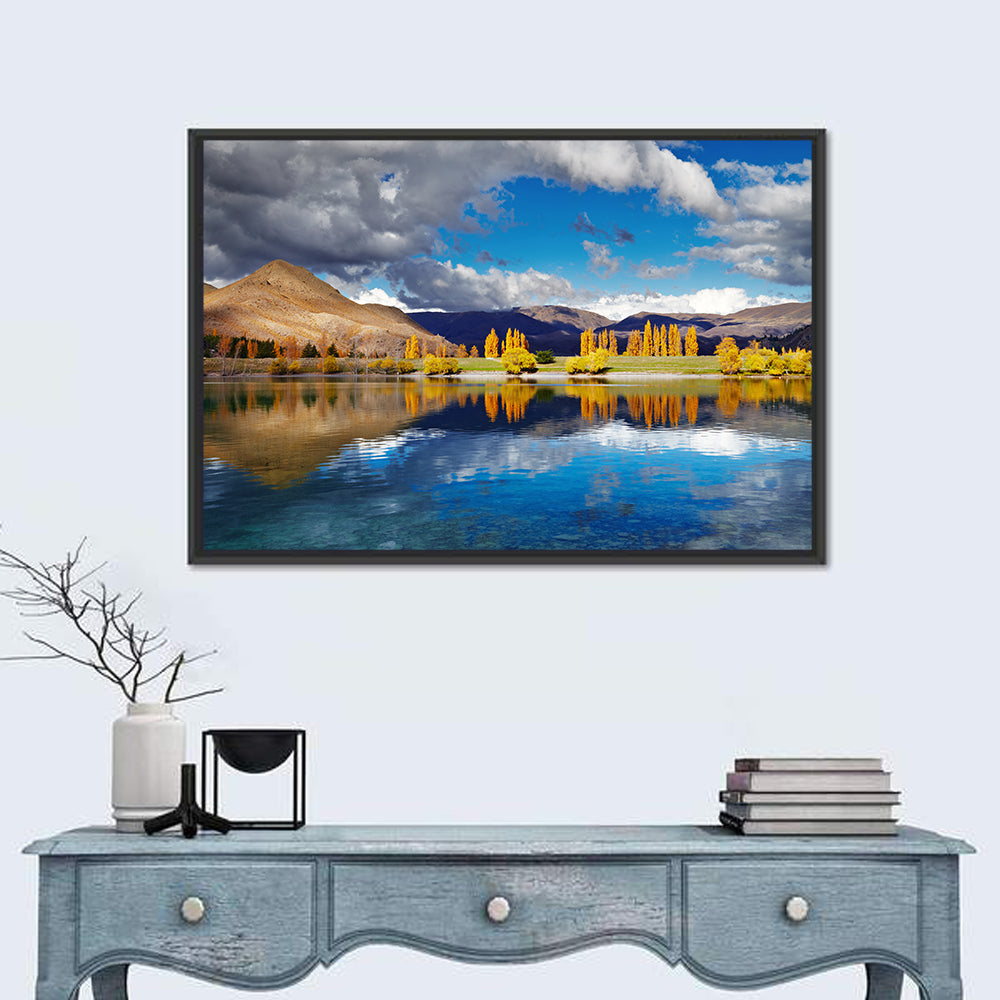 Lake Tekapo Autumn Reflection Wall Art