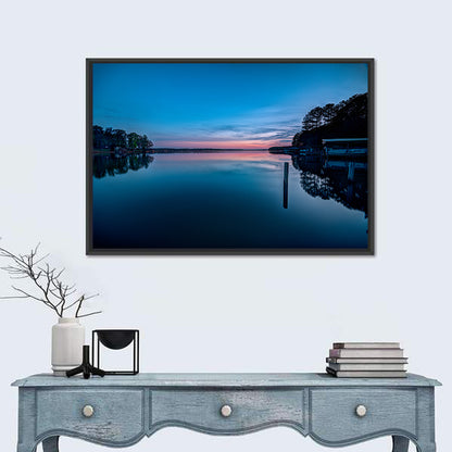 Lake Gaston Twilight Reflection Wall Art