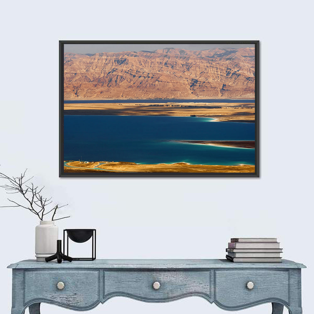 Ein Bokek Dead Sea View Wall Art in a room, landscape