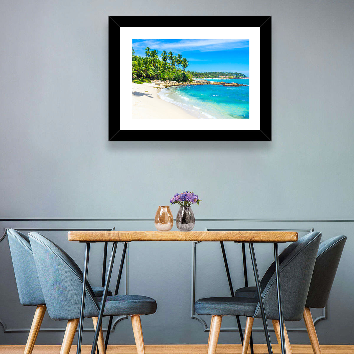 Sri Lanka Tropical Beach Wall Art