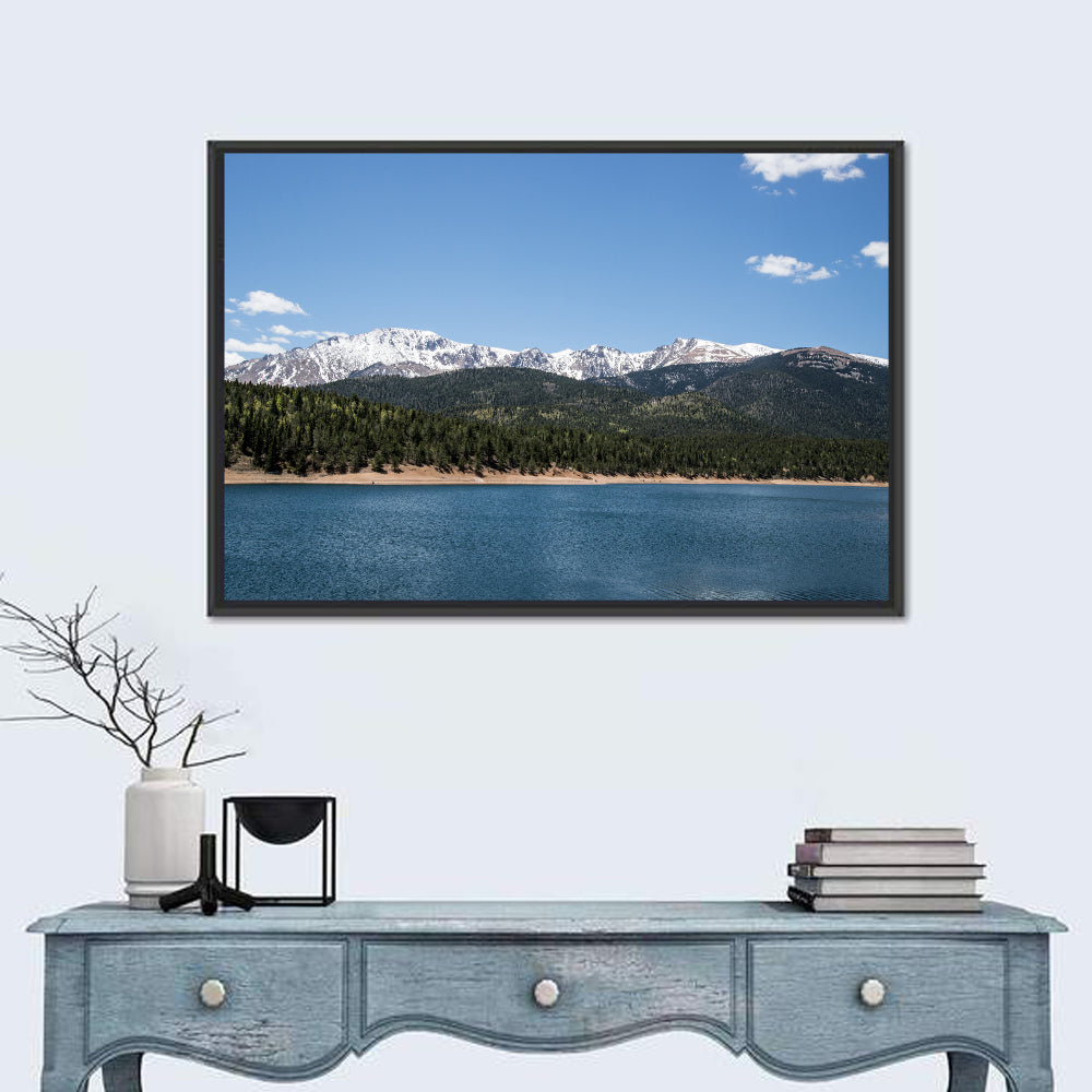 Pikes Peak from Crystal Lake Wall Art in a room, landscape