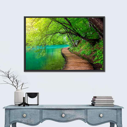 Plitvice Lakes Boardwalk Wall Art