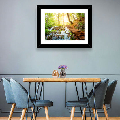 Plitvice Lakes Walkway Wall Art