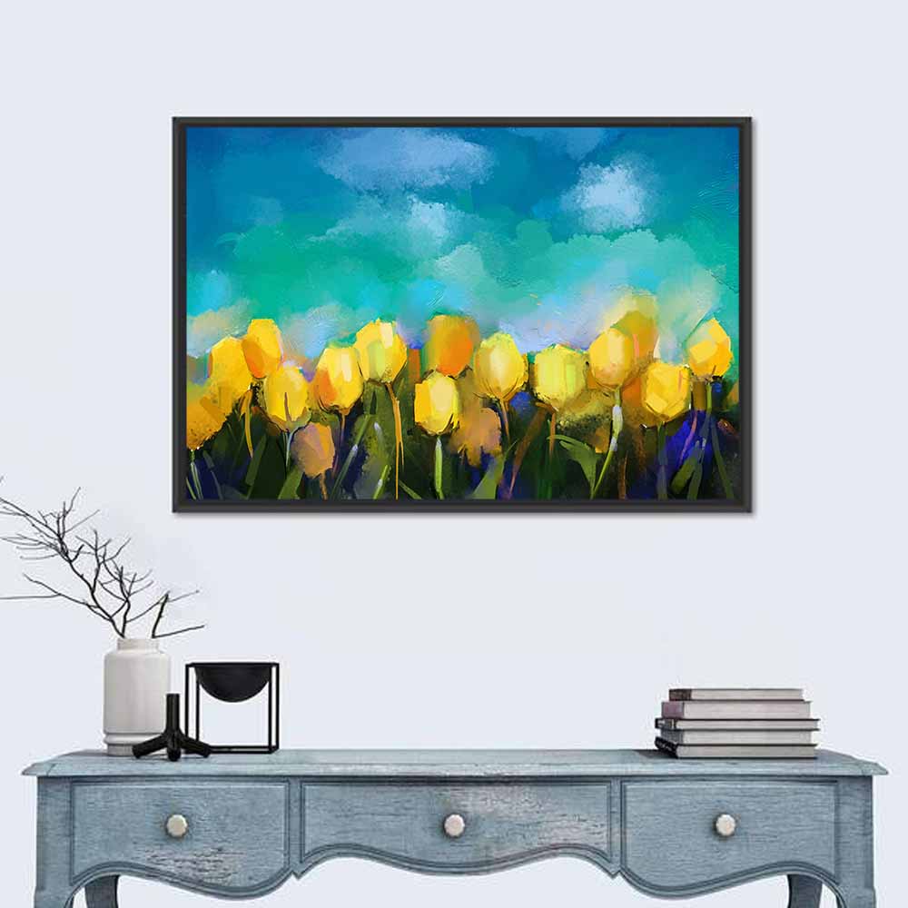 Blue Tulip Horizon Wall Art