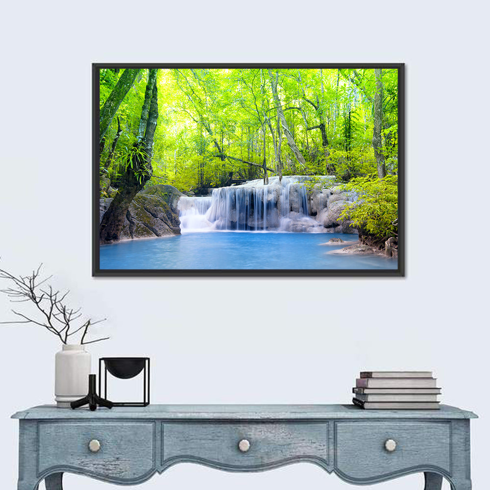 Erawan Falls, Kanchanaburi Wall Art in a room, landscape