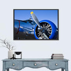 Vintage Radial Engine Close-up Wall Art