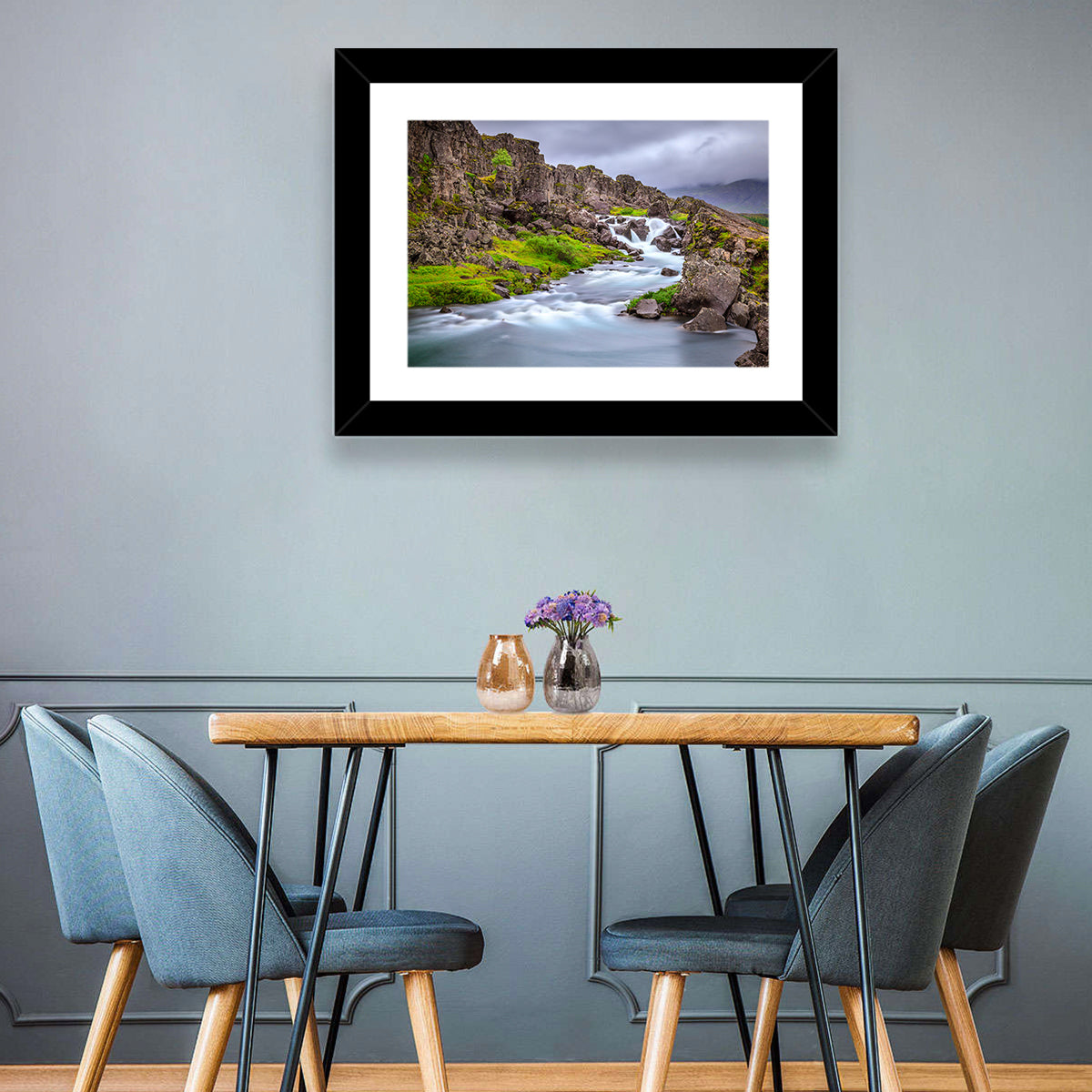 Öxarárfoss Stream, Þingvellir Wall Art