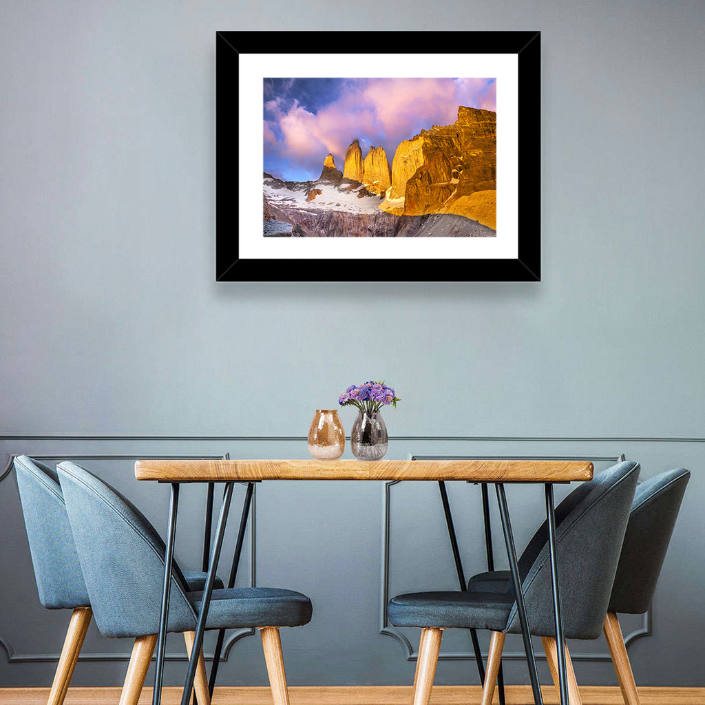 Torres Del Paine Alpenglow Wall Art