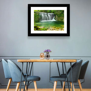 Lake Emerald Waterfall Wall Art