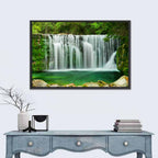 Emerald Lake Waterfall Wall Art