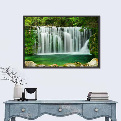 Emerald Lake Waterfall Wall Art