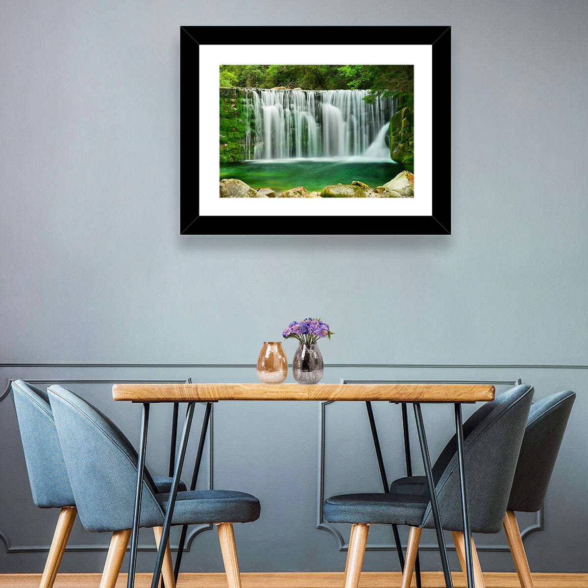 Emerald Lake Waterfall Wall Art