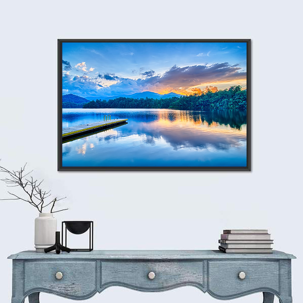 Santeetlah Lake at Golden Hour Wall Art