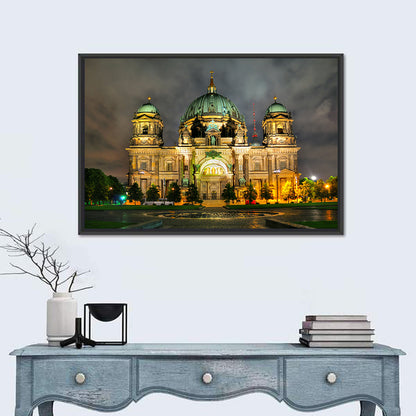 Berlin Cathedral Night View Wall Art