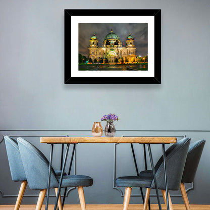 Berlin Cathedral Night View Wall Art