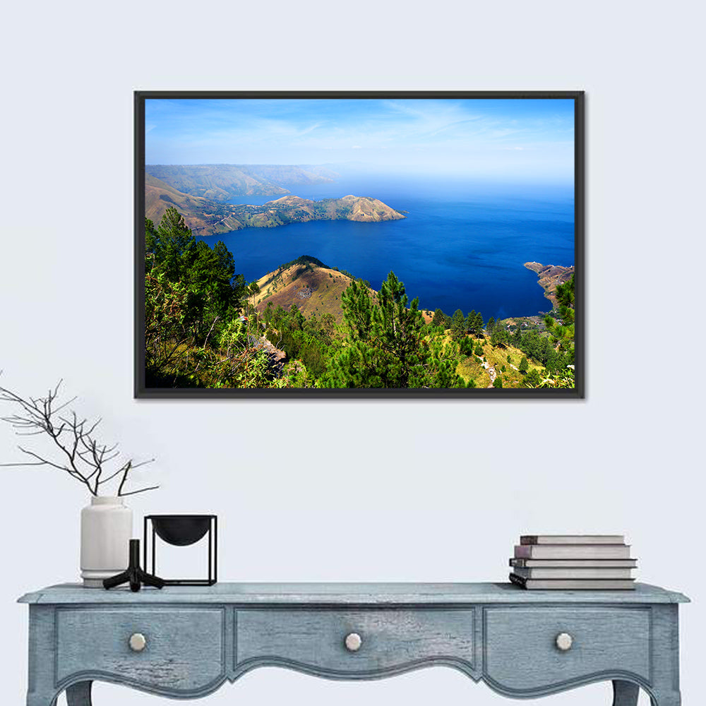 Lake Toba Aerial View Wall Art