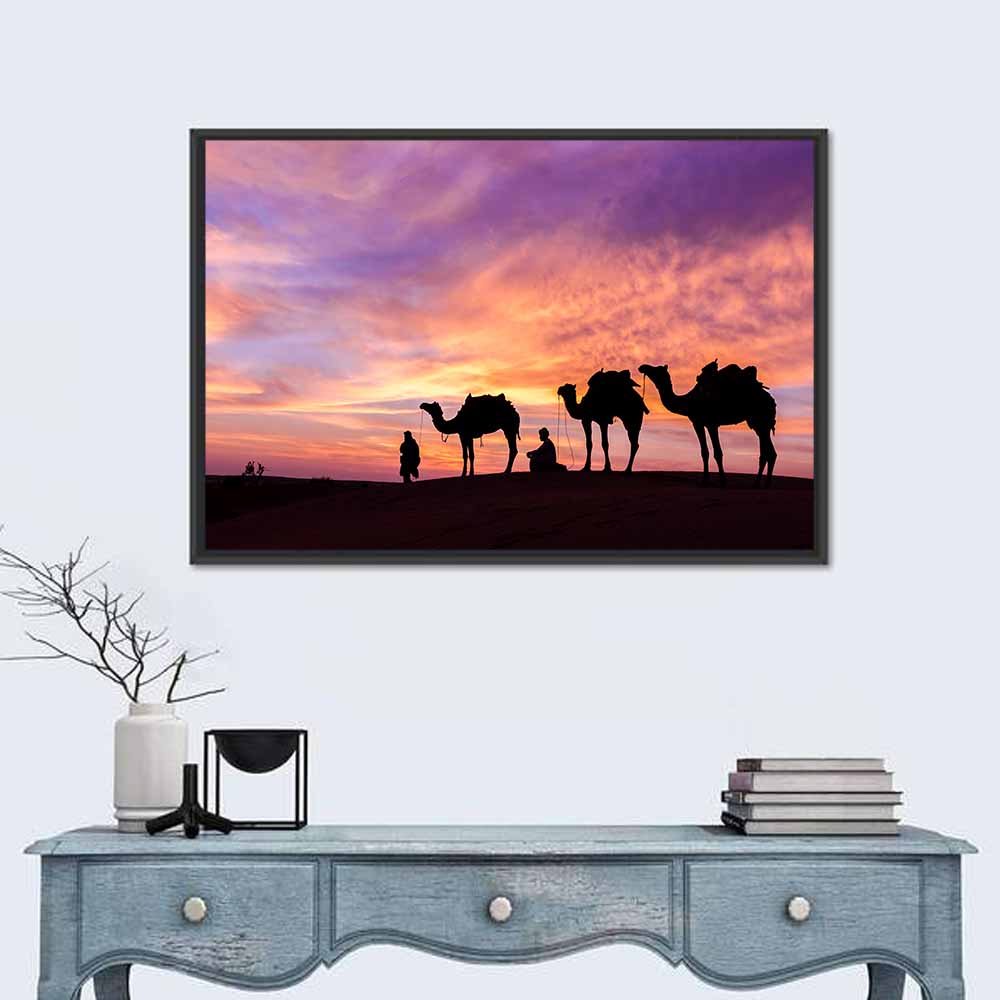 Rajasthan Desert Sunset Wall Art