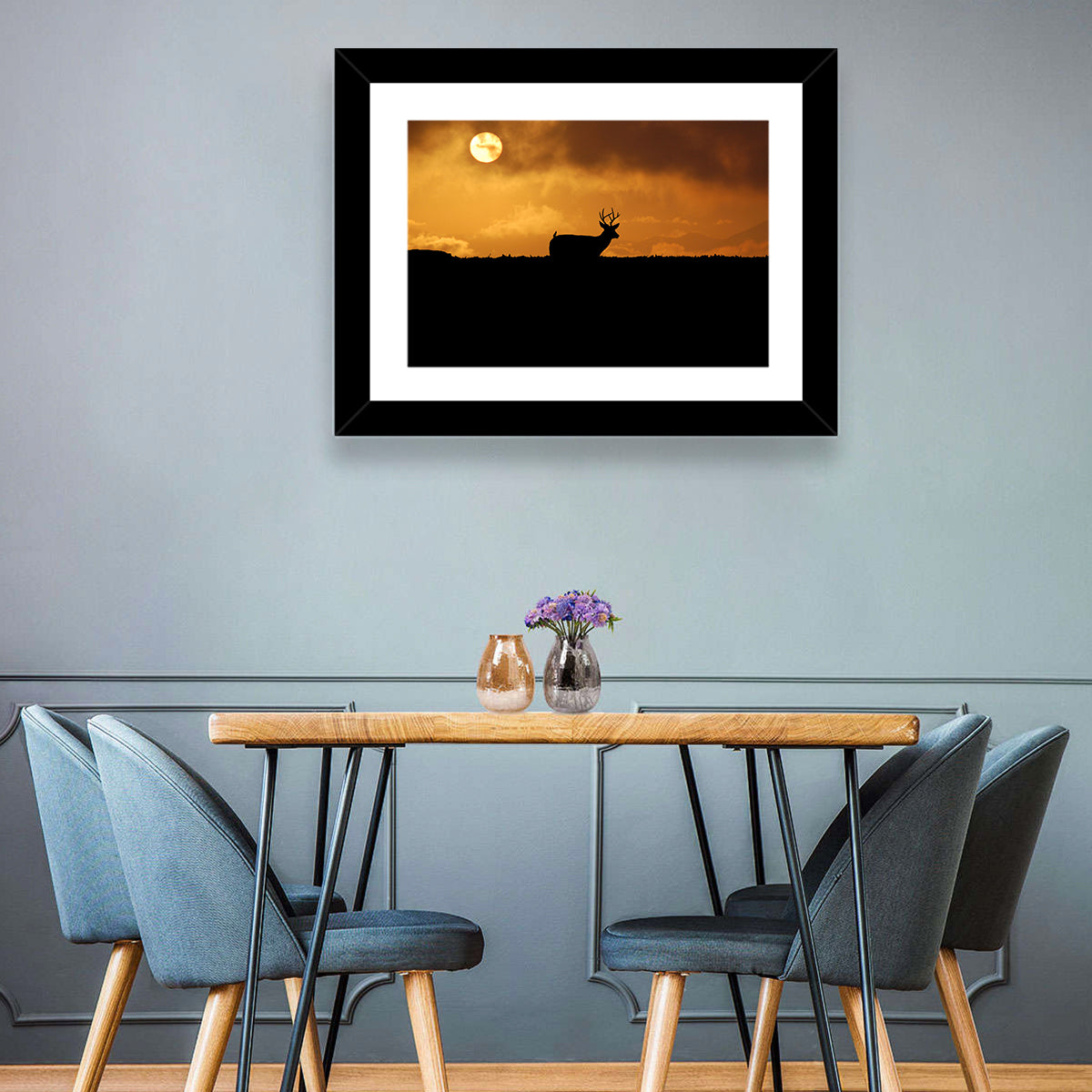 Deer at Sunset Wall Art