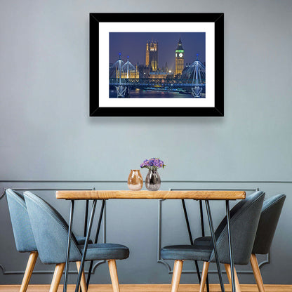 Big Ben Night Skyline Wall Art