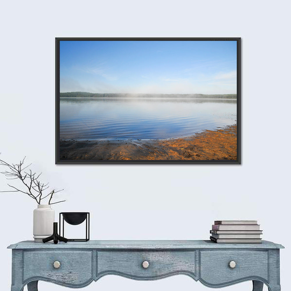 Morning Fog Over Abitibi Lake Wall Art