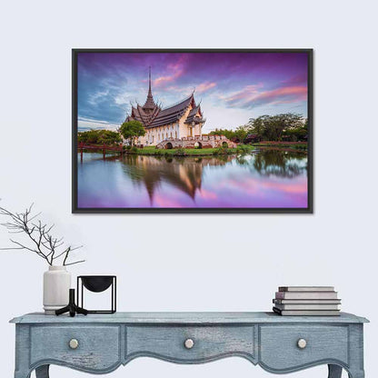 Sanphet Prasat Palace at Dusk Wall Art