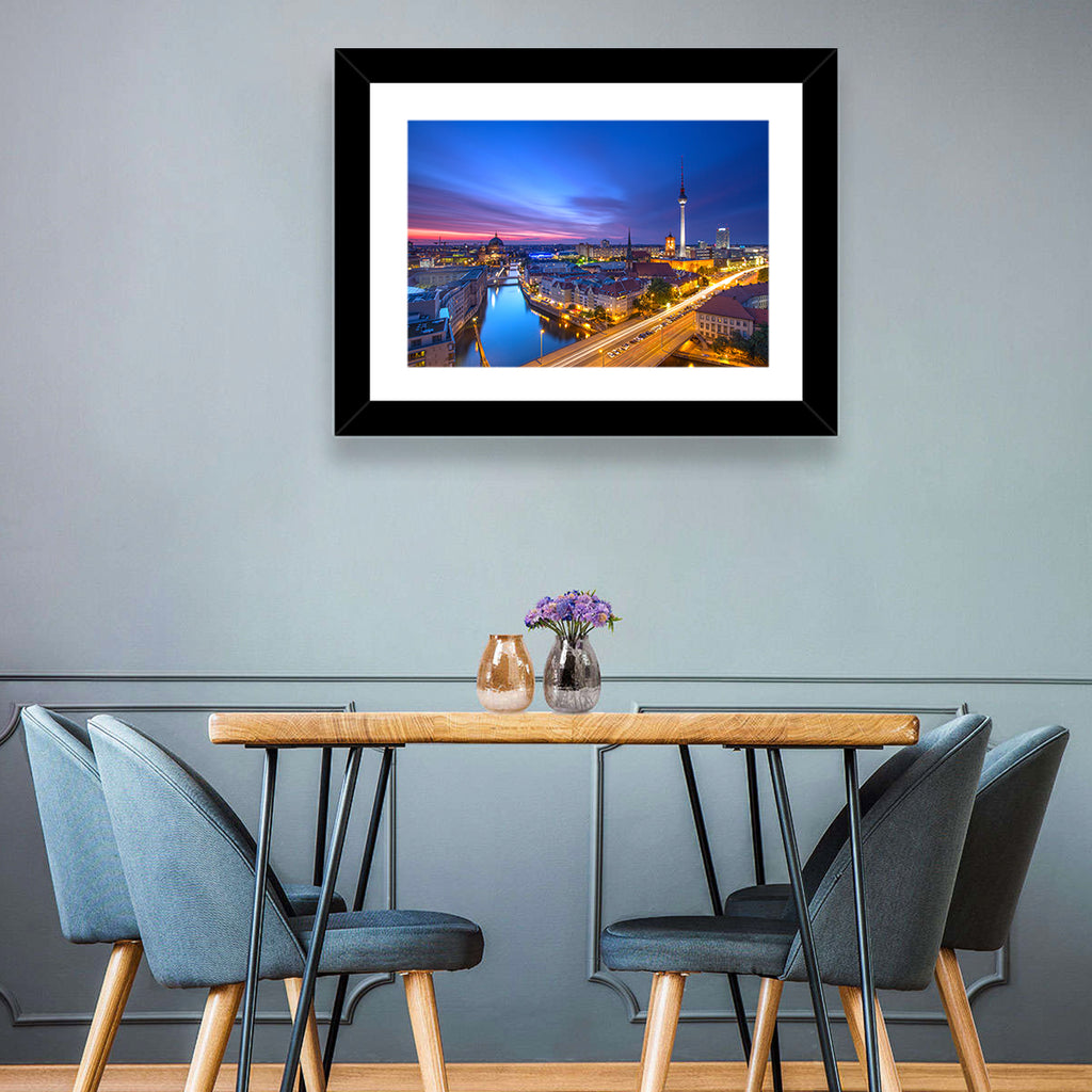 Berlin Skyline at Twilight Wall Art