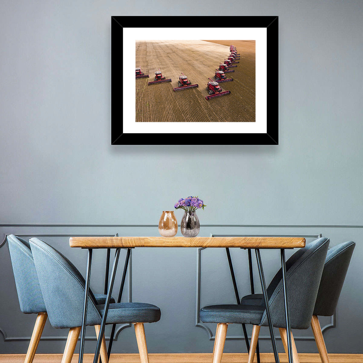 Soybean Harvesting Wall Art