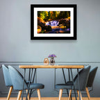 Autumn Mountain Waterfall Wall Art