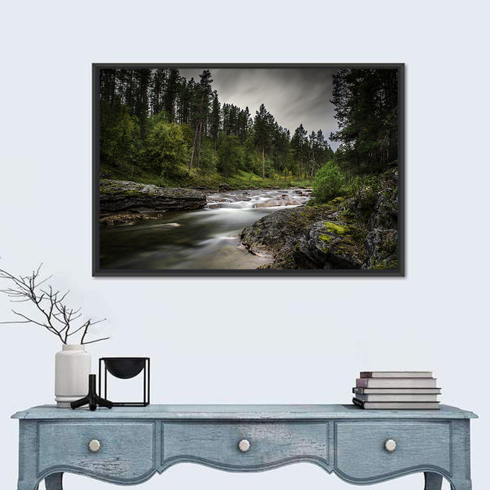 Mossy Forest Stream Wall Art