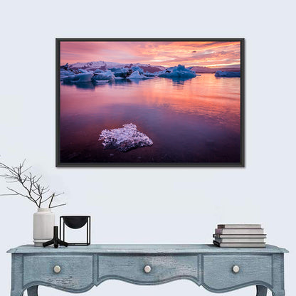 Jökulsárlón Dusk Lagoon Wall Art